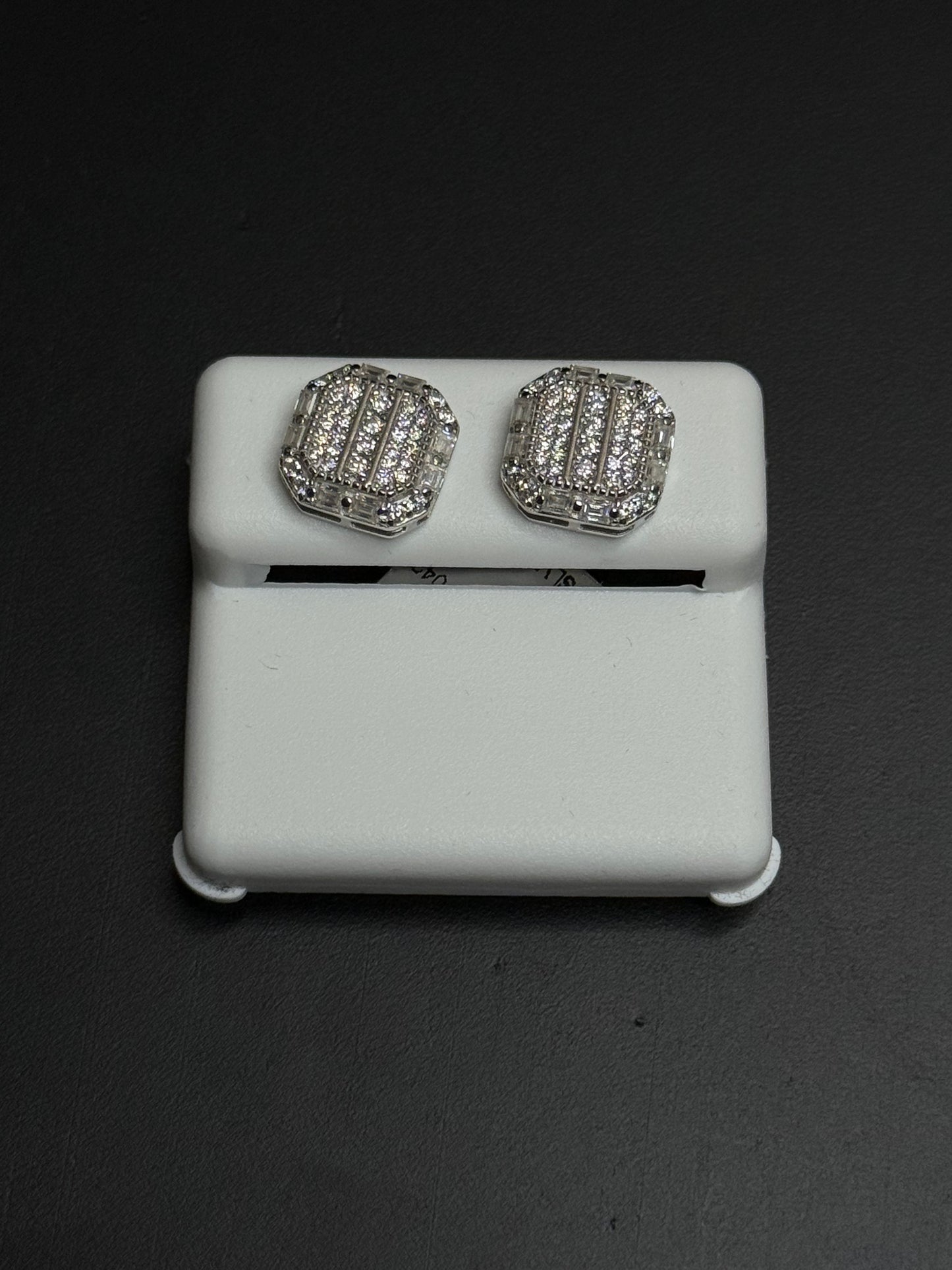 925 Sterling Silver Earrings Moissanite