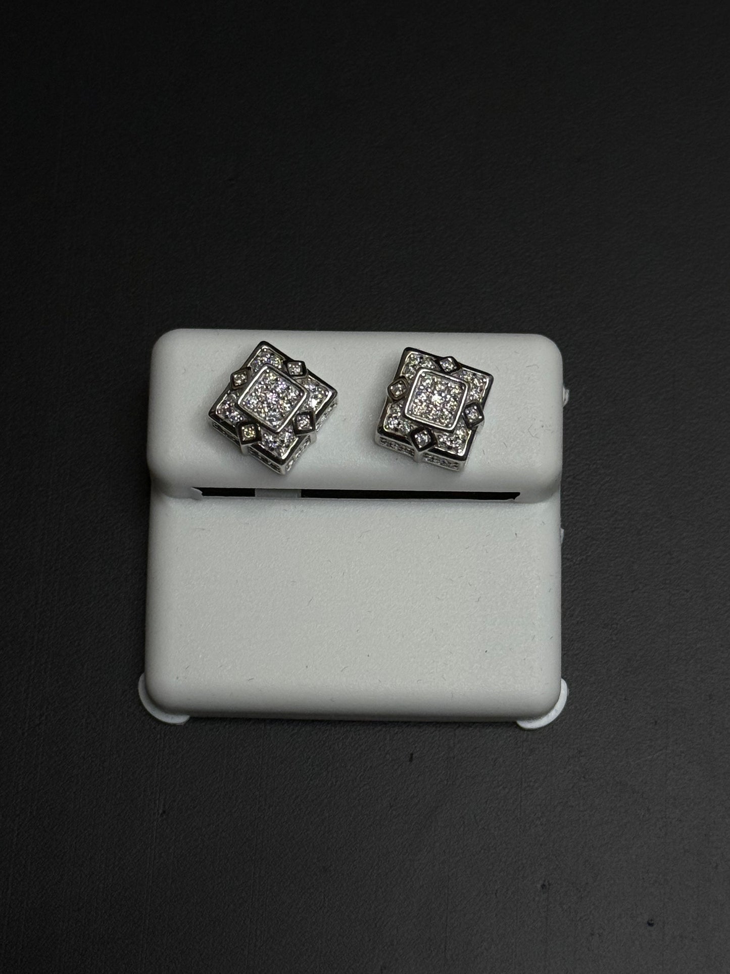 925 Sterling Silver Earrings Moissanite