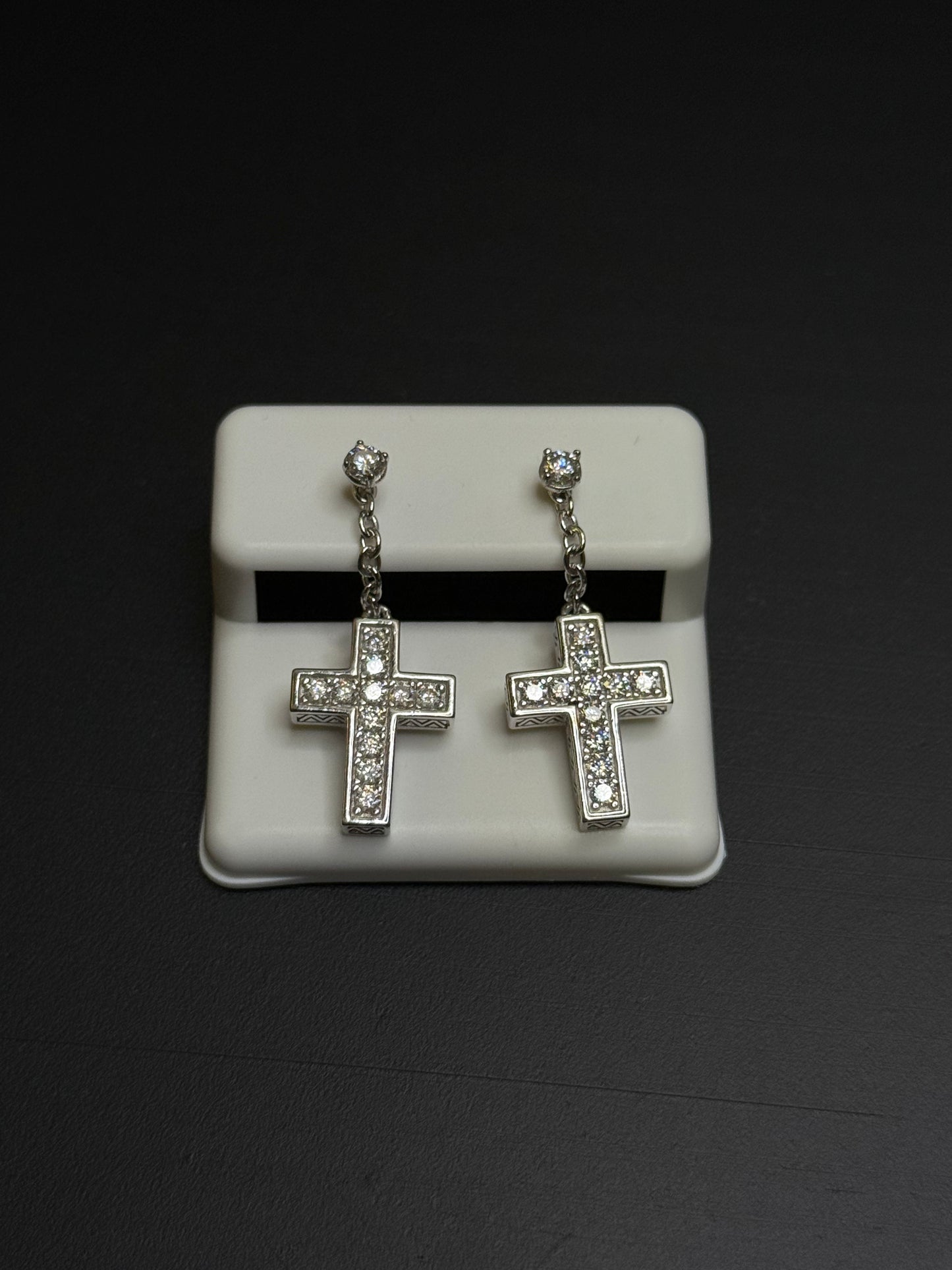 925 Sterling Silver Moissanite Cross