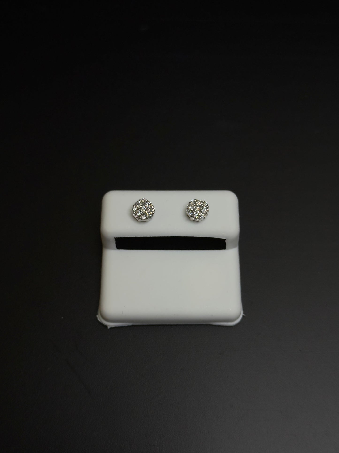 925 Sterling Silver Lab Diamond Earrings