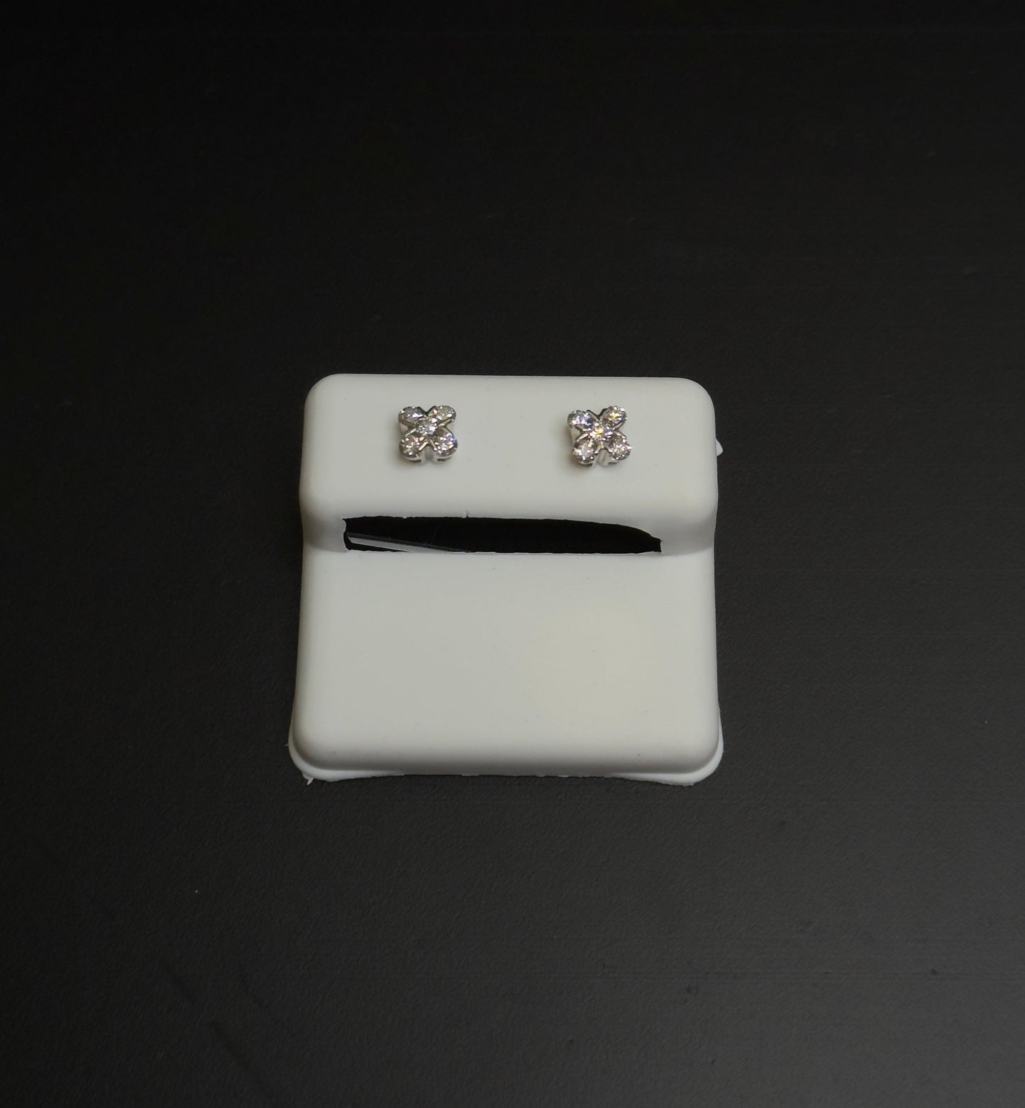 925 Sterling Silver Lab Diamond Earrings