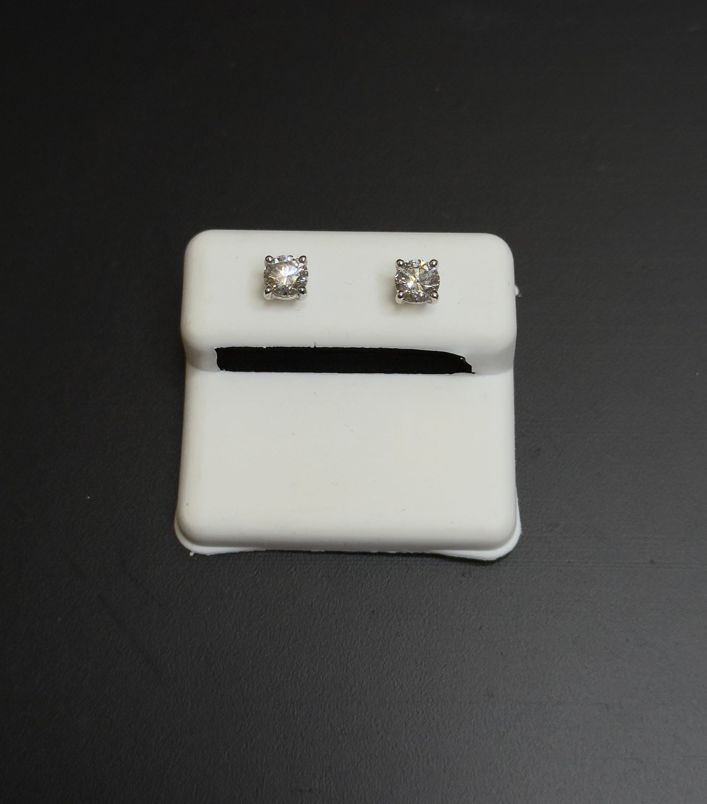 925 Sterling Silver Lab Diamond Stud Earrings