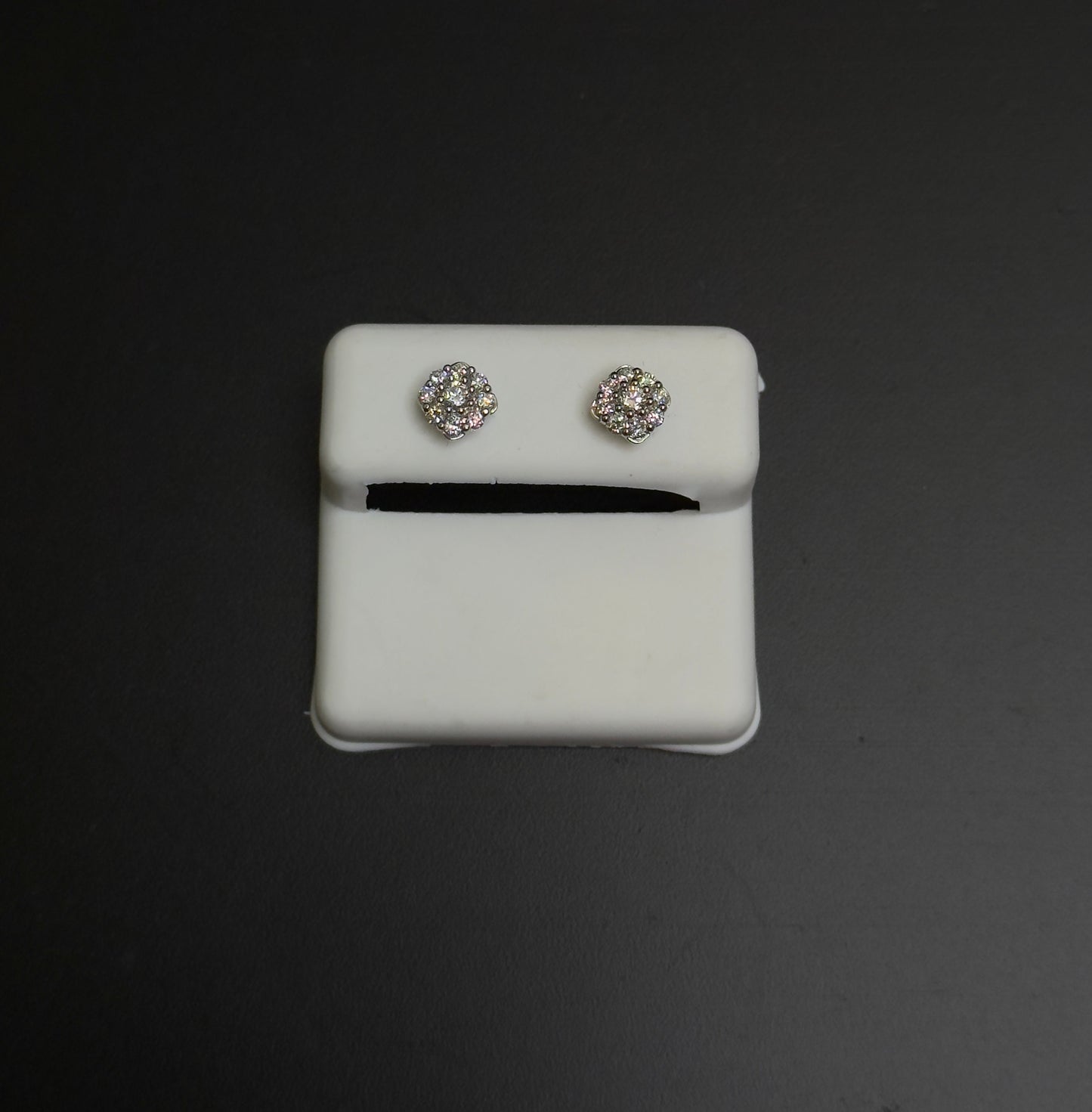 925 Sterling Silver Lab Diamond Earrings