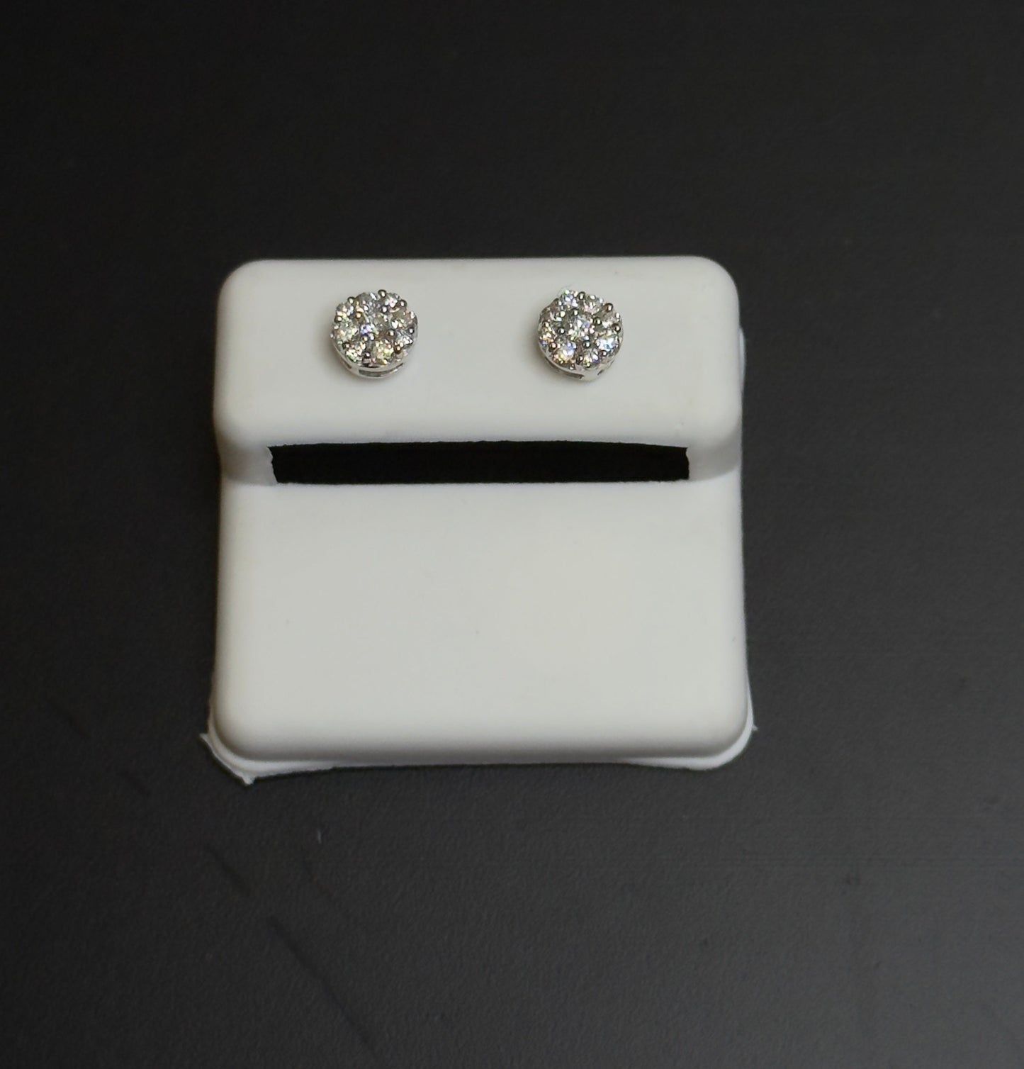 925 Sterling Silver Lab Diamond Earrings