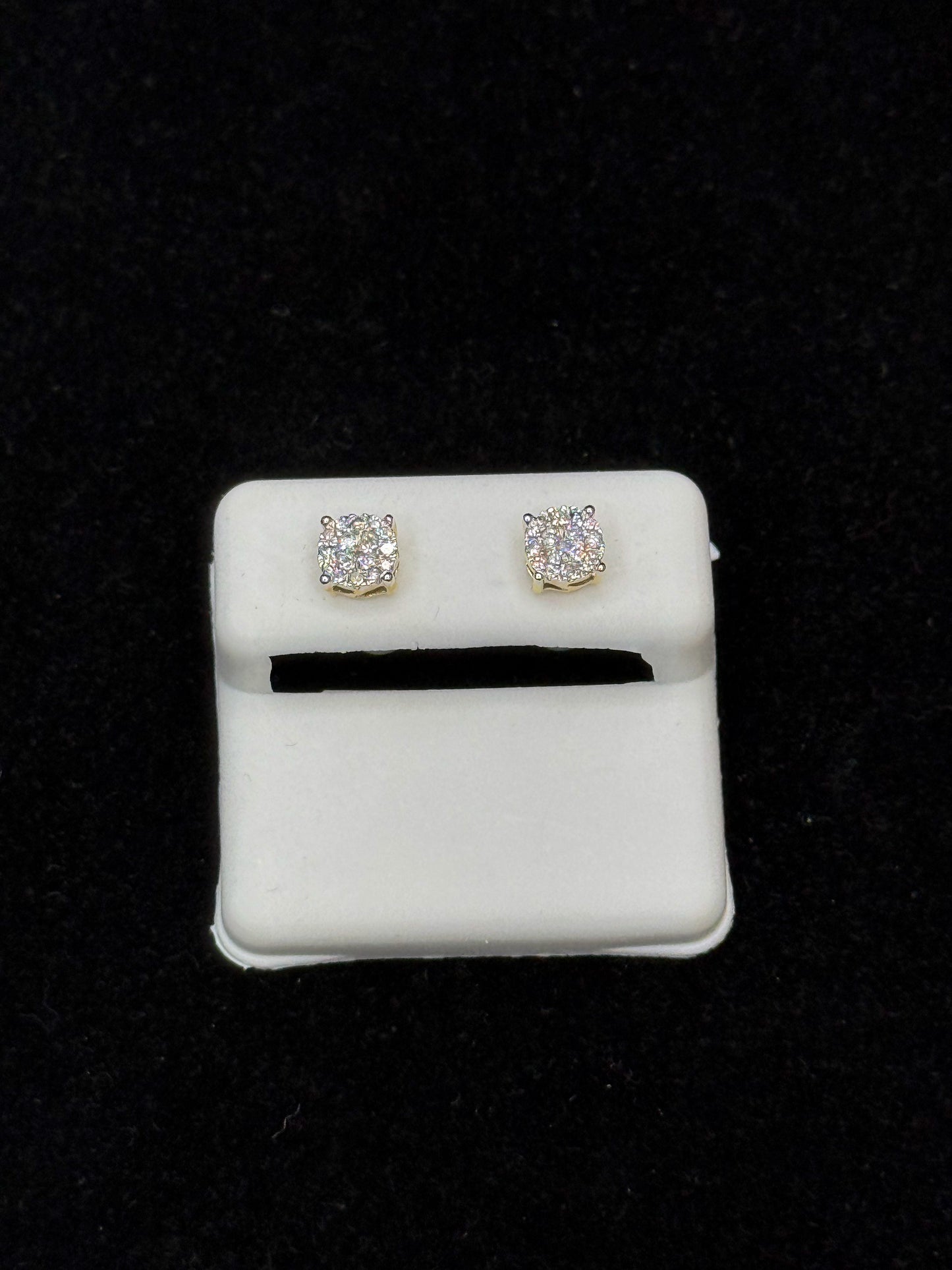 10K Gold "Luxe Frost" Diamond Earrings