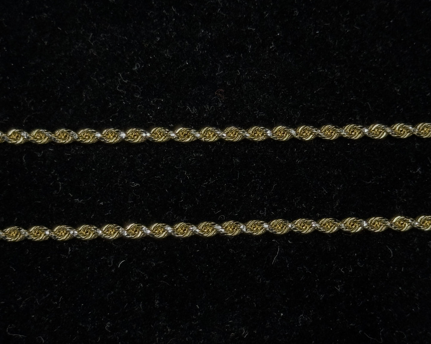 10K Gold (Diamond Cut) Rope Chains