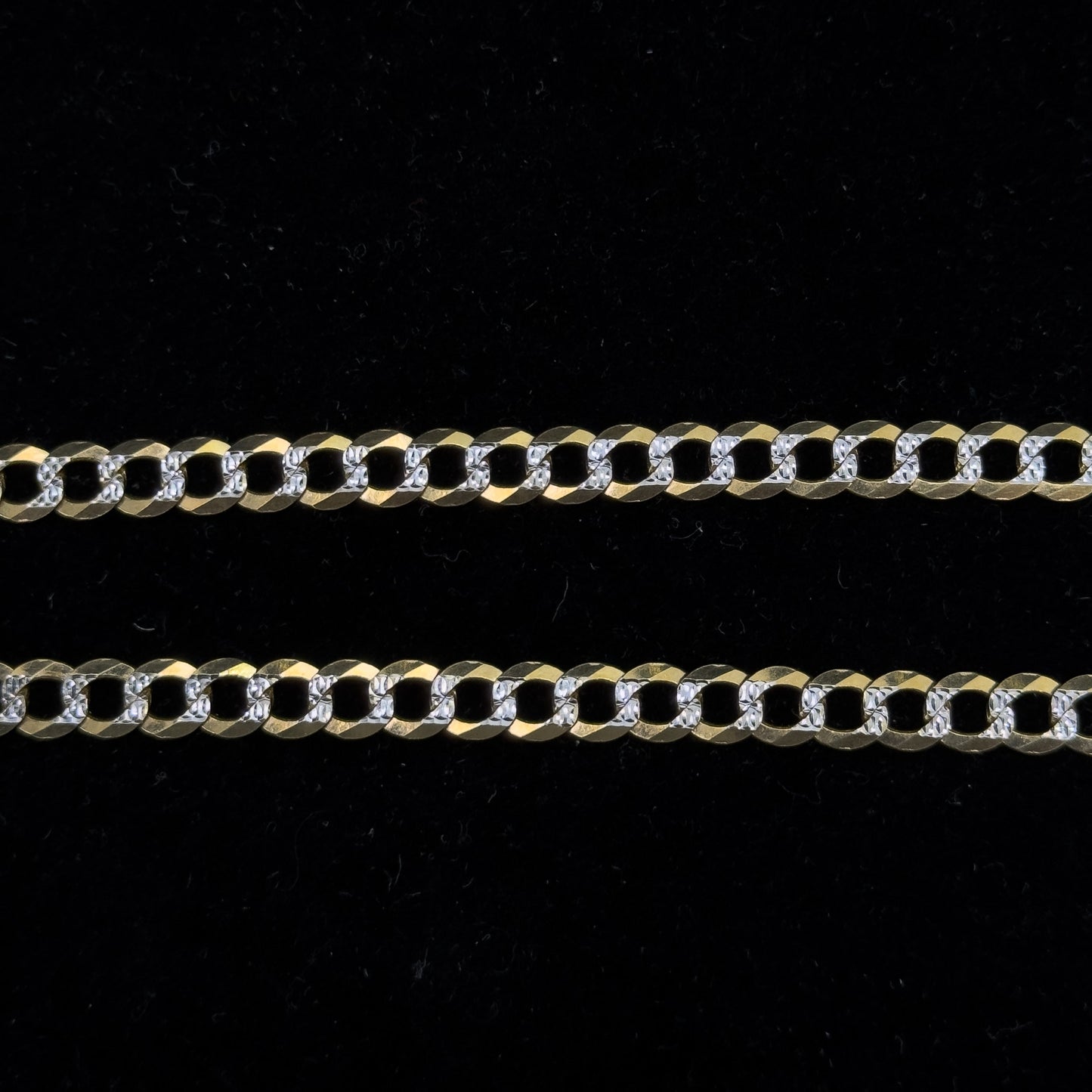 10K Cuban (Diamond Cut) Necklaces