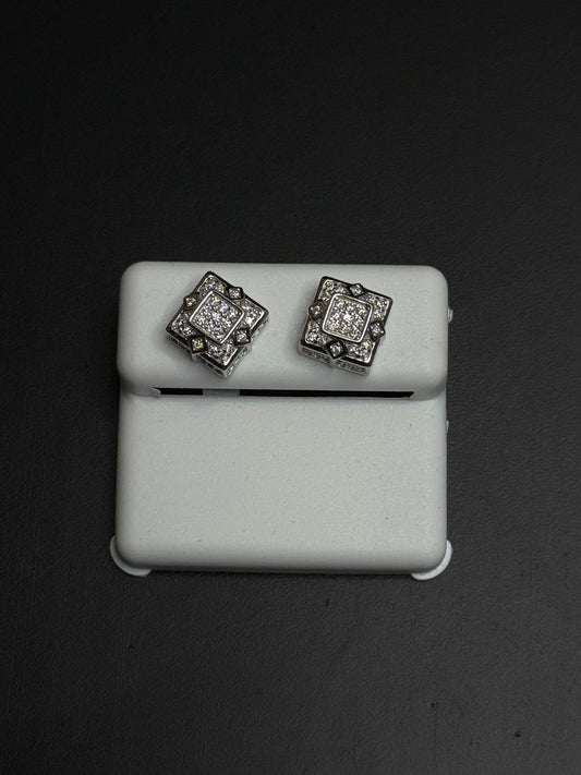 925 Sterling Silver Earrings Moissanite