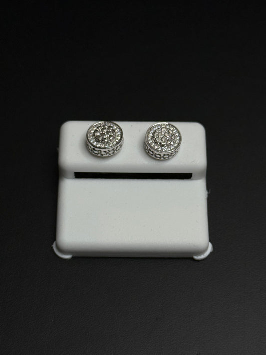 925 Sterling Silver Earrings Moissanite