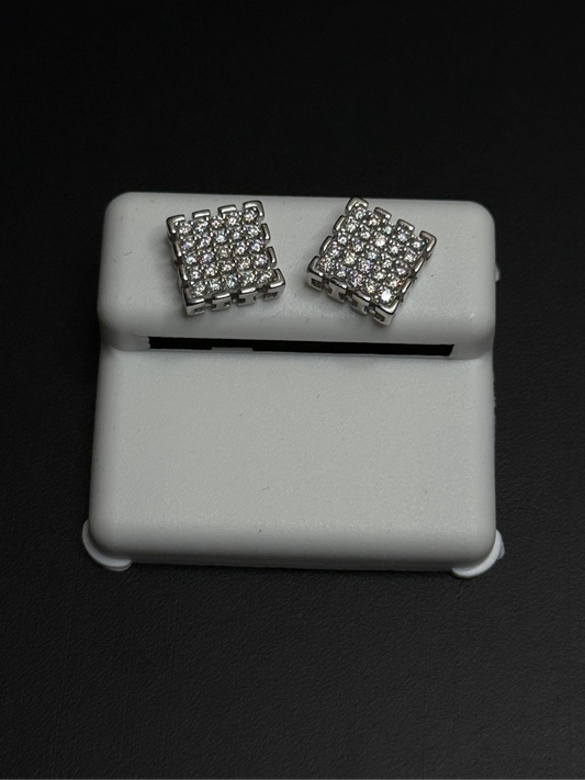 925 Sterling Silver Earrings Moissanite