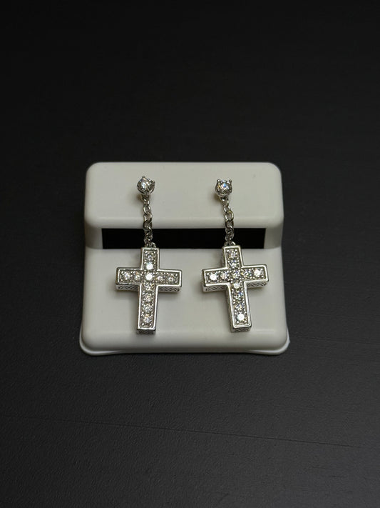 925 Sterling Silver Moissanite Cross