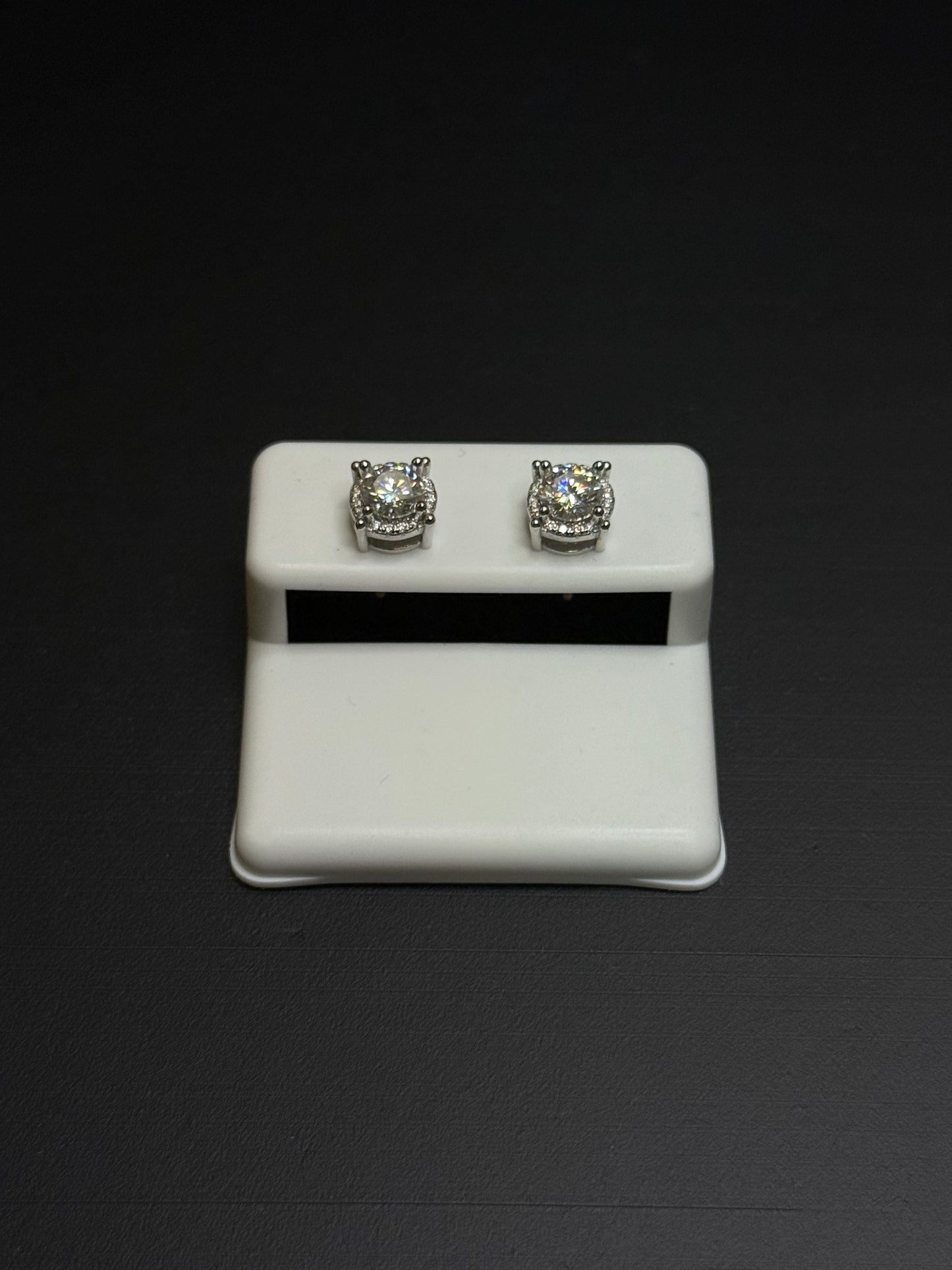 925 Sterling Silver Moissanite Earrings