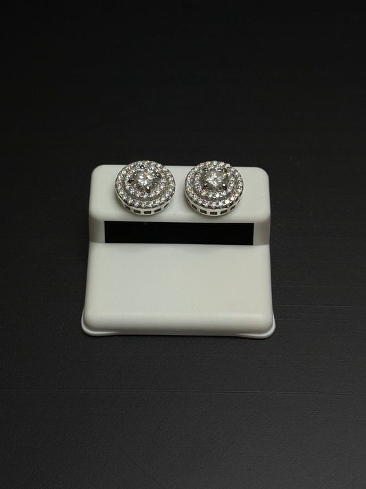 925 Sterling Silver Moissanite Earrings