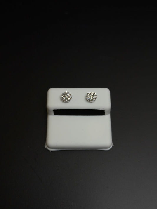 925 Sterling Silver Lab Diamond Earrings