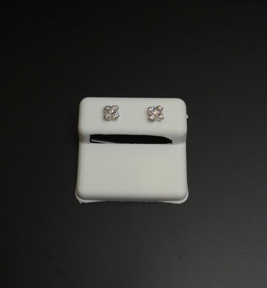 925 Sterling Silver Lab Diamond Earrings