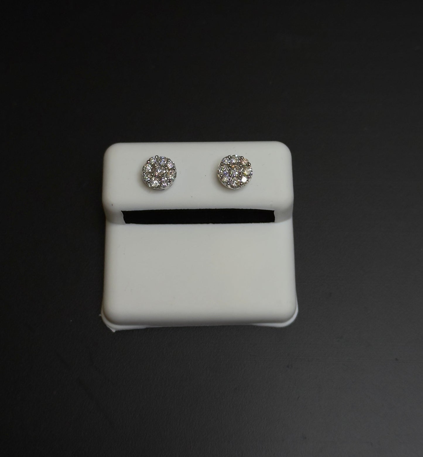 925 Sterling Silver Lab Diamond Earrings