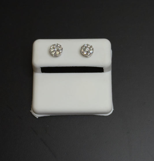 925 Sterling Silver Lab Diamond Earrings