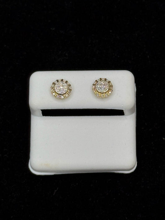 10K Gold "Royal Lustre" Diamond Earrings