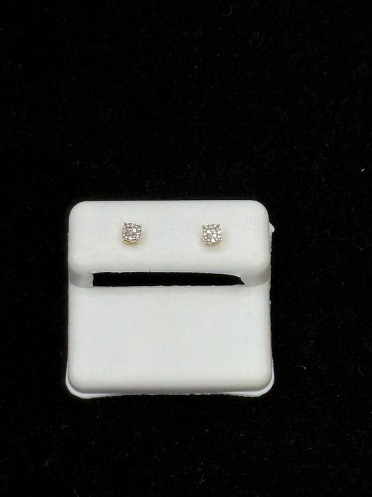 10K Gold "Petite Glow" Diamond Earrings