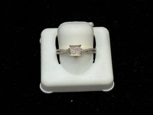 10K Gold " The Queen's Promise" Diamond Ring