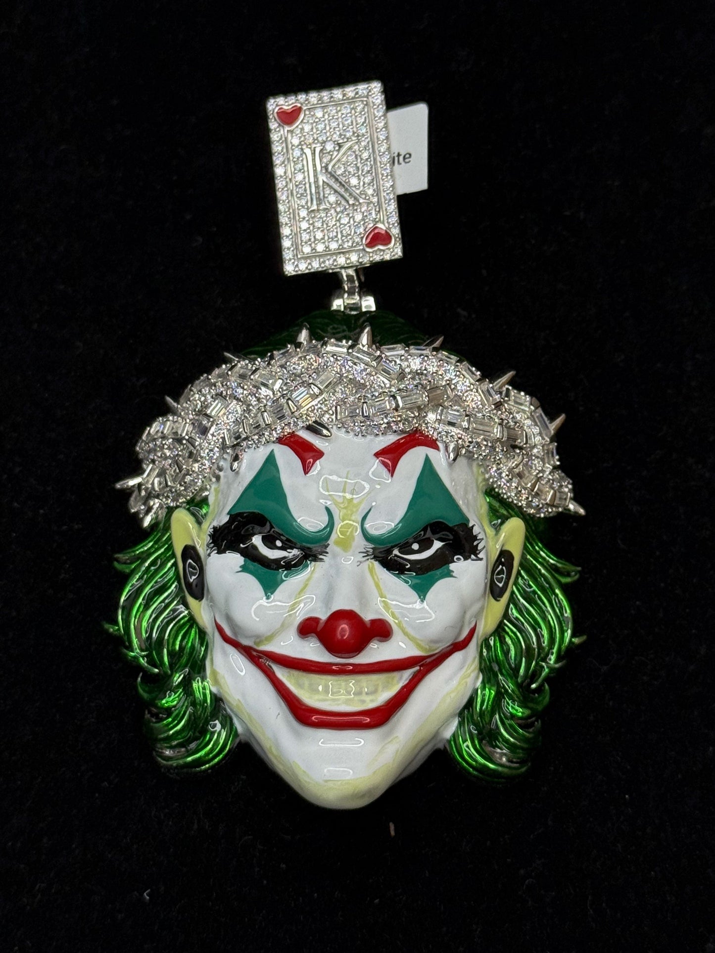 925 Sterling Silver "King Of Chaos" Moissanite Joker Pendant