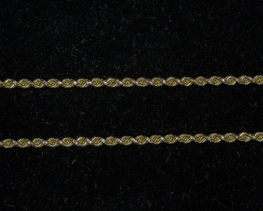10K Gold (Diamond Cut) Rope Chains