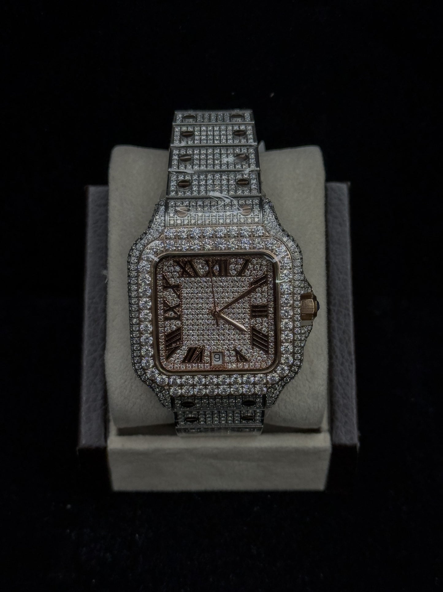 Moissanite Watch "The Frost Monarch"